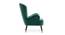 Epperly Chair With Ottoman  Green (Green, Black Finish) by Urban Ladder - Ground View Design 1 - 713540