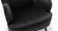 Epperly Chair With Ottoman Black (Black, Black Finish) by Urban Ladder - Rear View Design 1 - 713550