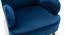 Epperly Chair With Ottoman Blue (Blue, Black Finish) by Urban Ladder - Rear View Design 1 - 713554
