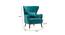 Azriela Accent/Lounge Chair Green (Green, Black Finish) by Urban Ladder - Design 1 Dimension - 713571
