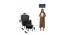 Epperly Chair With Ottoman Black (Black, Black Finish) by Urban Ladder - Design 1 Dimension - 713572