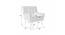 Micky Accent Chair Blue (Blue, Black Finish) by Urban Ladder - Design 1 Dimension - 713589