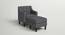 Pearson Accent Chair With Ottoman  Grey (Grey, Black Finish) by Urban Ladder - Front View Design 1 - 713590