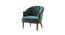 Mary Accent Chair Green (Green, Natural Finish) by Urban Ladder - Front View Design 1 - 713609