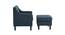 Pearson Accent Chair With Ottoman Grey (Grey, Black Finish) by Urban Ladder - Design 1 Side View - 713610