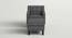 Pearson Accent Chair With Ottoman  Grey (Grey, Black Finish) by Urban Ladder - Design 1 Side View - 713611