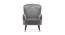 Epperly Chair With Ottoman Grey (Grey, Black Finish) by Urban Ladder - Design 1 Side View - 713612