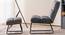 Hiltonia Chair With Ottoman Grey (Grey, Black Finish) by Urban Ladder - Design 1 Side View - 713613