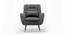 Dowdle Accent/Lounge Chair Grey (Grey, Black Finish) by Urban Ladder - Design 1 Side View - 713616