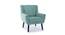 Micky Accent Chair  Green (Green, Black Finish) by Urban Ladder - Design 1 Side View - 713620