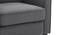 Pearson Accent Chair With Ottoman  Grey (Grey, Black Finish) by Urban Ladder - Ground View Design 1 - 713629