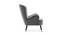 Epperly Chair With Ottoman Grey (Grey, Black Finish) by Urban Ladder - Ground View Design 1 - 713630