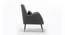 Dowdle Accent/Lounge Chair Grey (Grey, Black Finish) by Urban Ladder - Ground View Design 1 - 713632