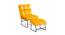 Hiltonia Chair With Ottoman Yellow (Yellow, Black Finish) by Urban Ladder - Front View Design 1 - 713686