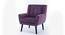 Micky Accent Chair Purple (Purple, Black Finish) by Urban Ladder - Front View Design 1 - 713694