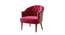 Mary Accent Chair Pink (Pink, Natural Finish) by Urban Ladder - Front View Design 1 - 713705