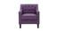 Pearson Accent Chair With Ottoman Purple (Purple, Black Finish) by Urban Ladder - Design 1 Side View - 713706