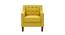 Pearson Accent Chair With Ottoman Yellow (Yellow, Black Finish) by Urban Ladder - Design 1 Side View - 713708