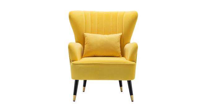 Azriela Accent/Lounge Chair Yellow (Yellow, Black Finish) by Urban Ladder - Design 1 Side View - 713711