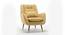 Dowdle Accent/Lounge Chair Yellow (Yellow, Black Finish) by Urban Ladder - Front View Design 1 - 713712