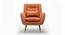 Dowdle Accent/Lounge Chair Orange (Orange, Black Finish) by Urban Ladder - Design 1 Side View - 713718