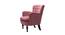 Myler Accent Chair Pink (Pink, Brown Finish) by Urban Ladder - Design 1 Side View - 713725