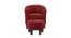 Pitts Accent Chair With Ottoman Red (Red, Black Finish) by Urban Ladder - Design 1 Side View - 713731