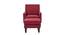 Lapwai Accent Chair With Ottoman Red (Red, Black Finish) by Urban Ladder - Design 1 Side View - 713738