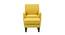 Lapwai Accent Chair With Ottoman Yellow (Yellow, Black Finish) by Urban Ladder - Design 1 Side View - 713741