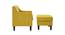 Pearson Accent Chair With Ottoman Yellow (Yellow, Black Finish) by Urban Ladder - Ground View Design 1 - 713743