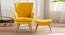 Wilbar Accent Chair With Ottoman Yellow (Yellow, Gold Finish) by Urban Ladder - Ground View Design 1 - 713753