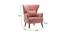 Azriela Accent/Lounge Chair Pink (Pink, Black Finish) by Urban Ladder - Design 1 Dimension - 713773