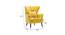 Azriela Accent/Lounge Chair Yellow (Yellow, Black Finish) by Urban Ladder - Design 1 Dimension - 713775