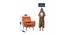 Dowdle Accent/Lounge Chair Orange (Orange, Black Finish) by Urban Ladder - Design 1 Dimension - 713779