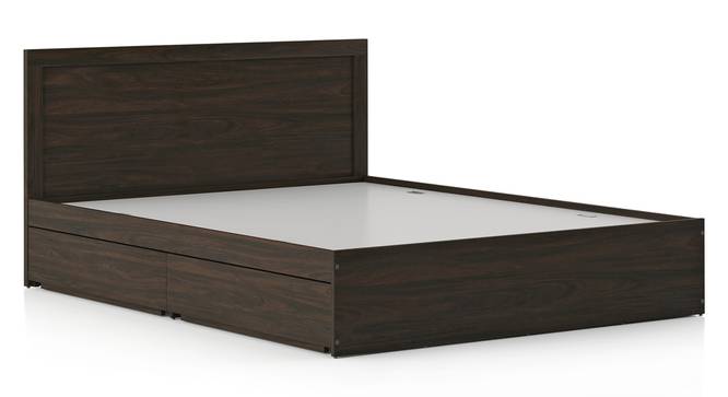 Covelo Storage Bed (Queen Bed Size, Drawer & Box Storage Type, Rustic Walnut Finish) by Urban Ladder - Close View - 