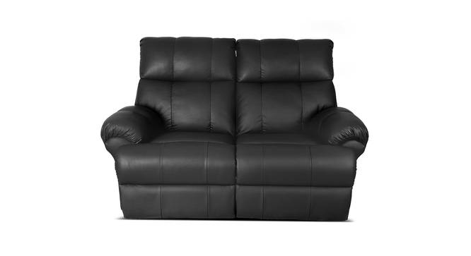 Nephele Recliner (Black, Two Seater) by Urban Ladder - Front View Design 1 - 