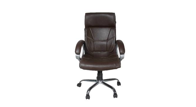 Adiko High Back Executive Chair ADXN CR DP BR 025 (Brown) by Urban Ladder - Design 1 Side View - 713936