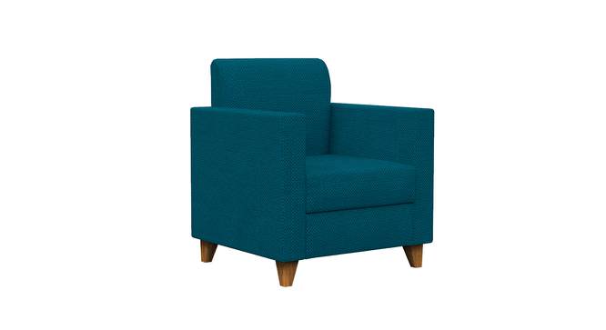 Mediterranian Blue Modern Chair (Blue) by Urban Ladder - Design 1 Side View - 715726