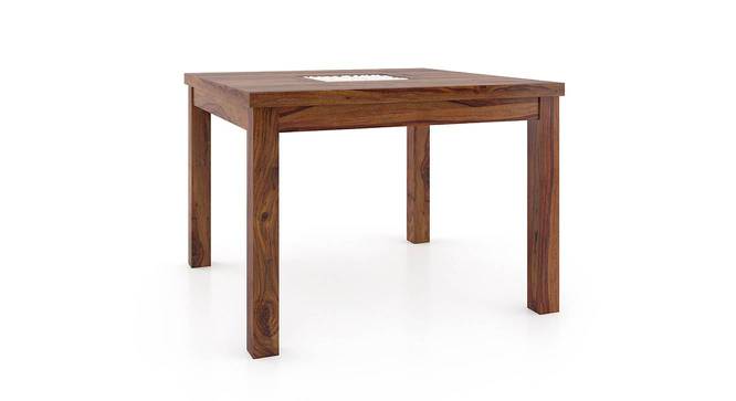 Brighton Square - Aries 4 Seater Dining Table Set (Teak Finish) by Urban Ladder - Side View - 