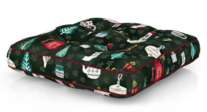 Holiday Cheer Floor Cushion (Printed) by Urban Ladder - Side View - 715849