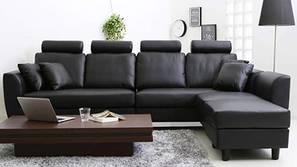 Winchano Leatherette Sofa Set (Black)