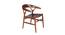 Elda Mahogany Wood Dining Chair By Stories (Brown Finish) by Urban Ladder - Front View Design 1 - 716328