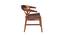 Elda Mahogany Wood Dining Chair By Stories (Brown Finish) by Urban Ladder - Design 1 Side View - 716374