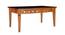 Banteng Dining Table By Stories (Natural Wood Finish) by Urban Ladder - Front View Design 1 - 716400