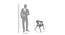 Vitro Wooden Arm Chair By Stories (Brown Finish) by Urban Ladder - Design 1 Dimension - 716425