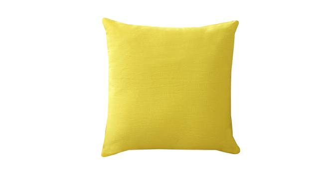 Plain Yellow Solid Set of 5 Cushion Covers-CHF-CC- 0927-2 (Yellow) by Urban Ladder - Front View Design 1 - 716514