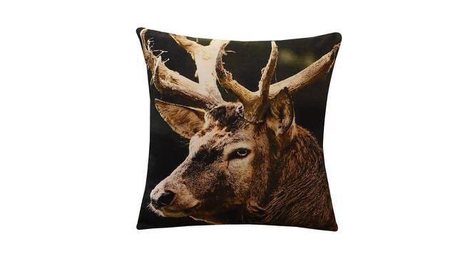 Deer Animal Brown Digital Print Cotton Set of 2 Cushion Covers-CHF-CC- 15741-2 (Brown) by Urban Ladder - Front View Design 1 - 716607