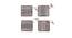Kandu Coasters - Set of 4 (Grey) by Urban Ladder - Front View Design 1 - 718334