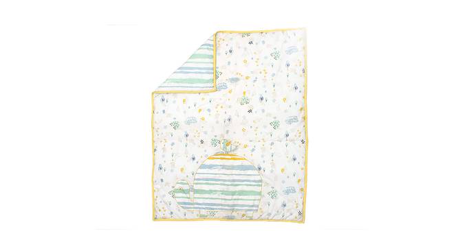 Tortoise Quilt - White (White, Double Size) by Urban Ladder - Design 1 Side View - 718740