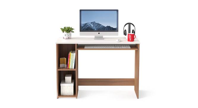 Mallium Free Standing Engineered Wood Study Table in Walnut Finish - RRV-000310 (Walnut Finish) by Urban Ladder - - 